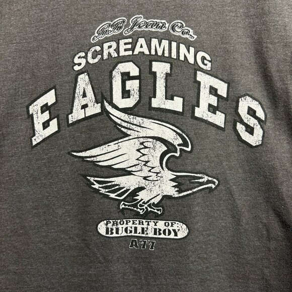 Vintage 90s Bugle Boy T Shirt Mens Medium Green Short Sleeve Single Stitch Tee - Picture 7 of 16